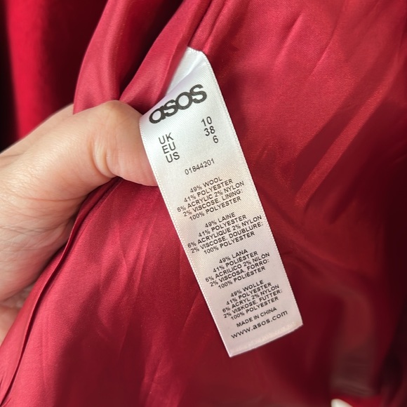 ASOS Red Coat - Women's 6 - Picture 8 of 10